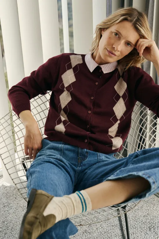 CHAQUETA ROMBOS MERINO sold by Indi & Cold