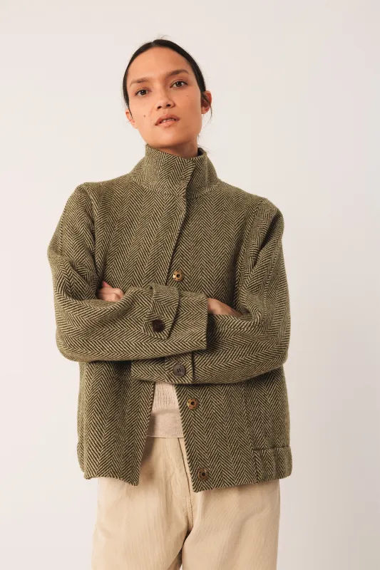 [CL] BOMBER-STYLE WOOL COAT sold by Indi & Cold