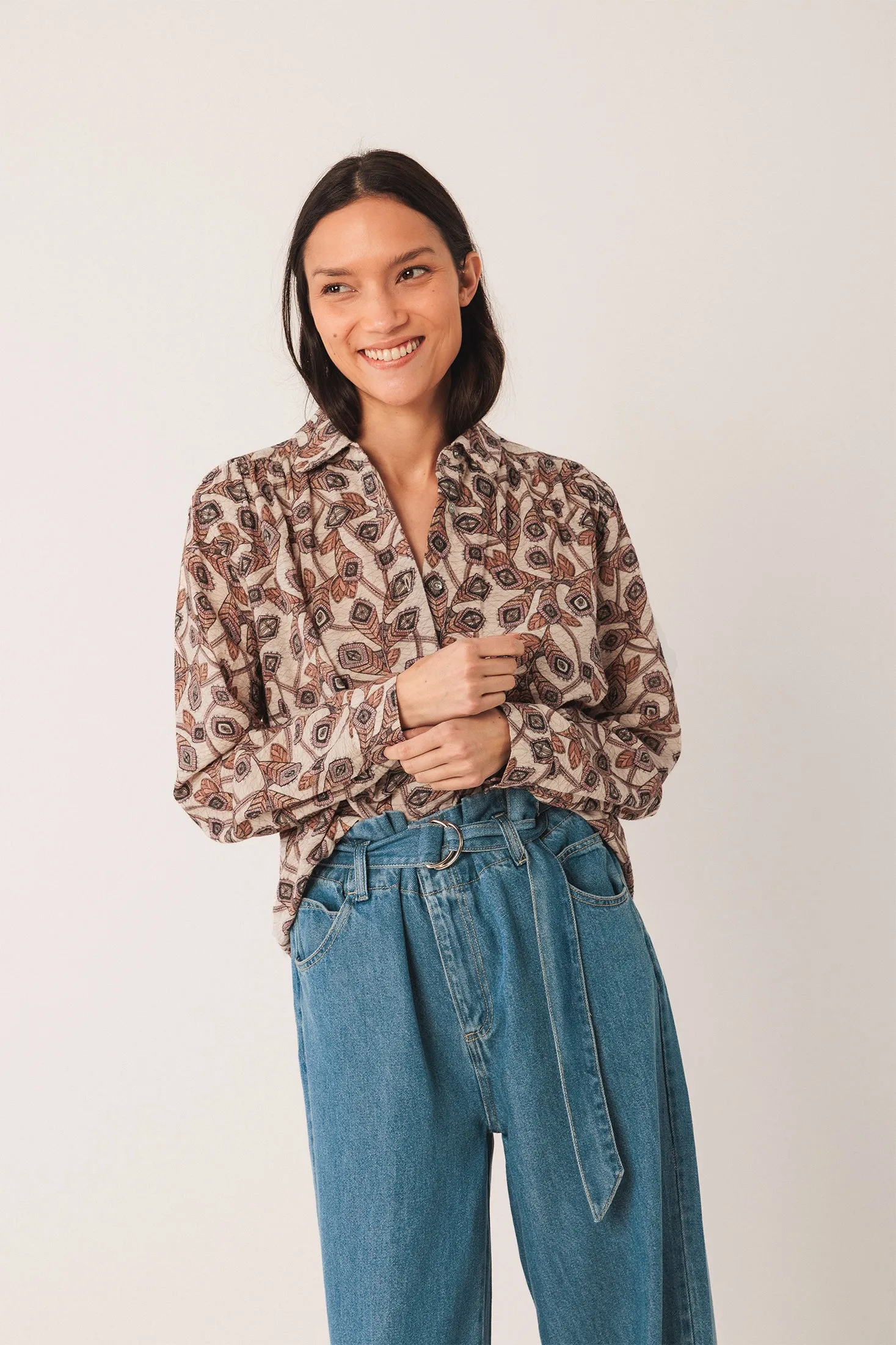 CAMISA ALGODÓN CREPADO sold by Indi & Cold