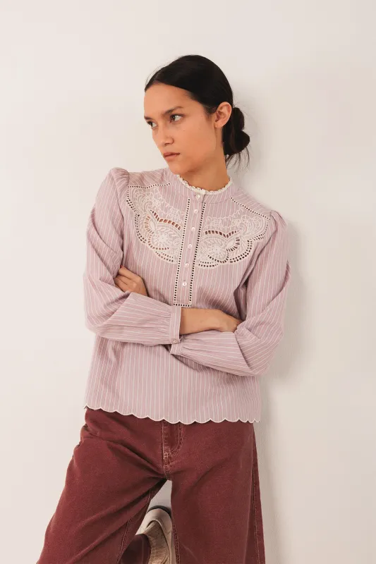 BLUSA BORDADOS POPELÍN sold by Indi & Cold