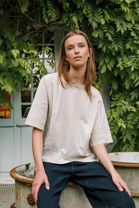 CAMISETA ALGODÓN BORDADO sold by Indi & Cold