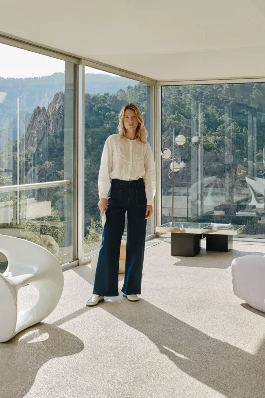 PANTALÓN DENIM WIDE LEG sold by Indi & Cold