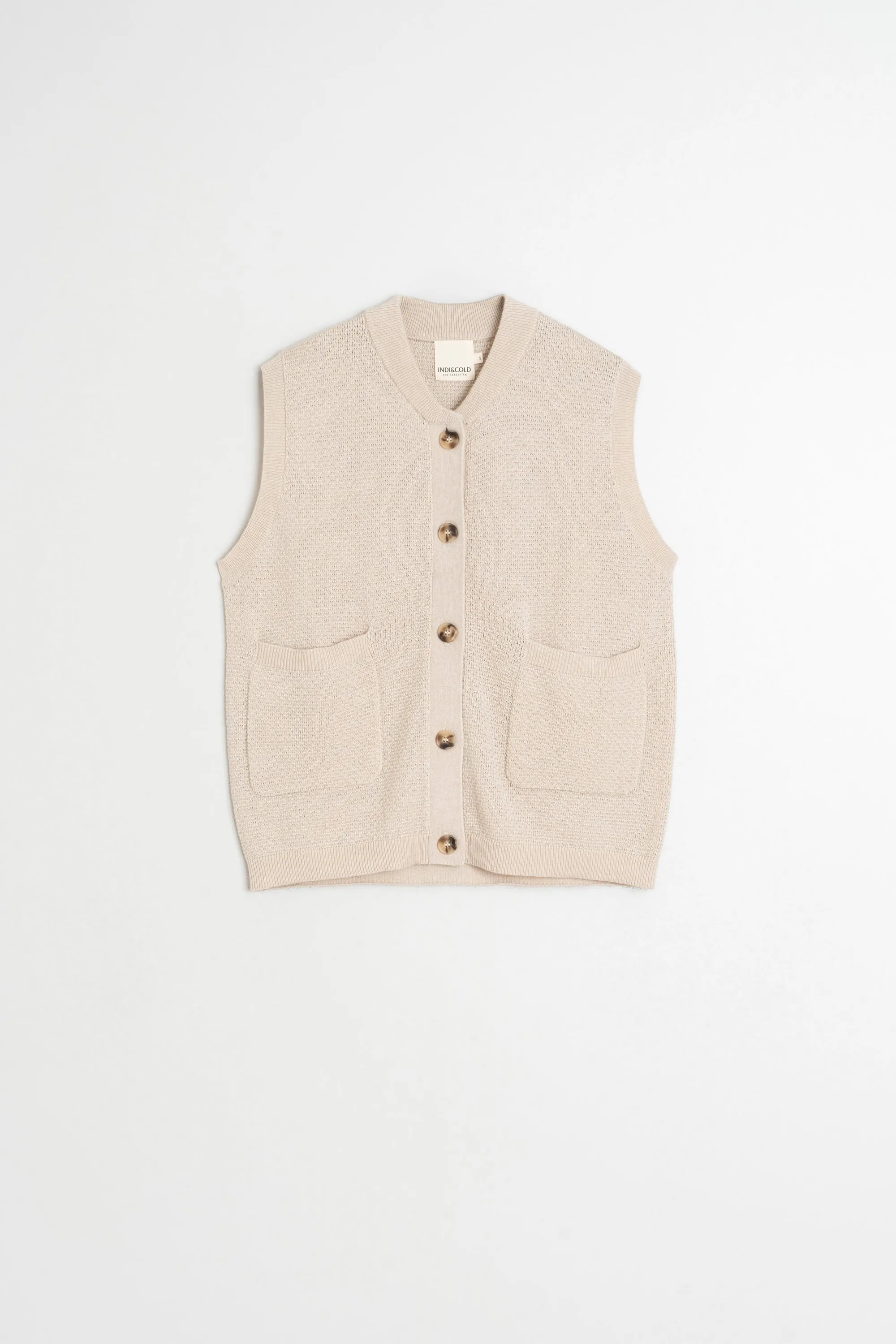 CHALECO DE PUNTO DE ARROZ sold by Indi & Cold product image thumbnail 4