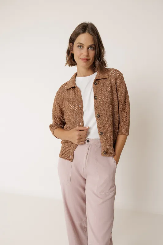 CHAQUETA PUNTO CALADO sold by Indi & Cold