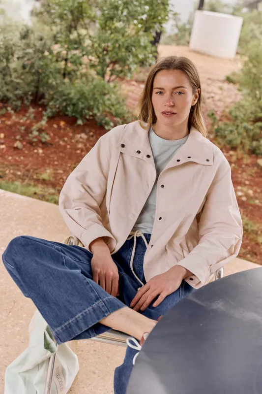 [CL] COTTON LINEN BOMBER sold by Indi & Cold