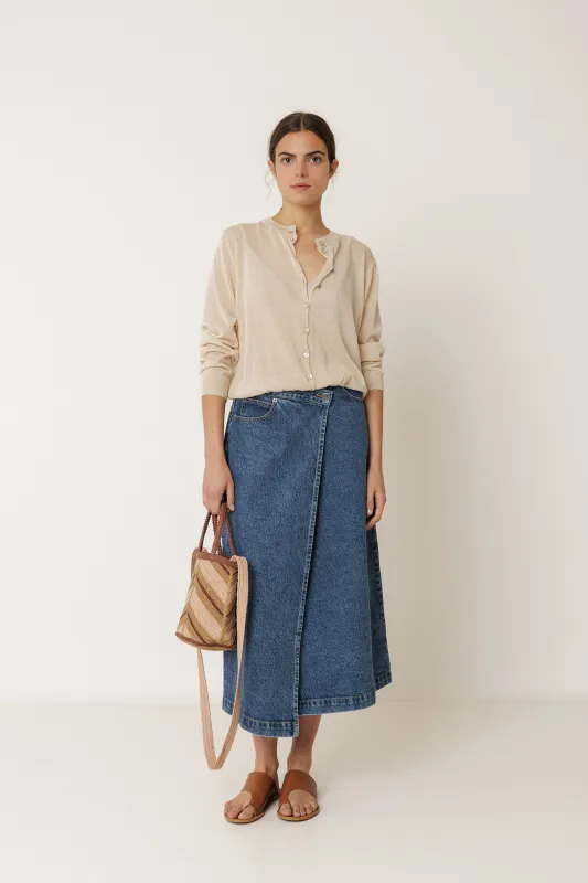 [CL] SHEER KNIT JACKET made by Indi & Cold