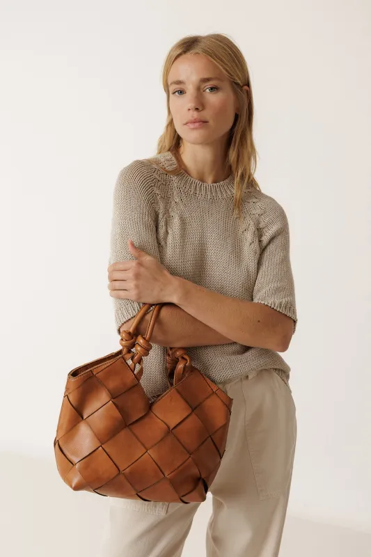 BOLSO NUDOS PIEL made by Indi & Cold