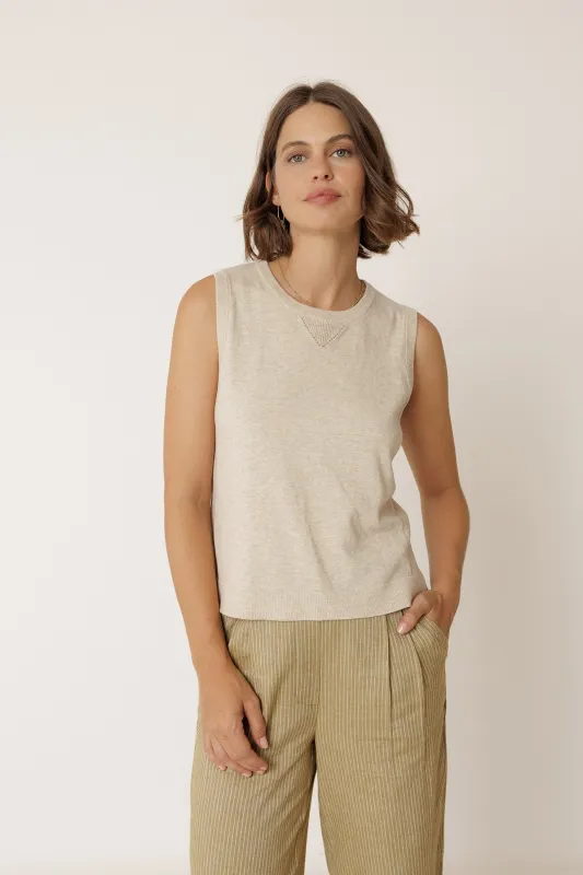 [CL] ORGANIC COTTON VEST made by Indi & Cold