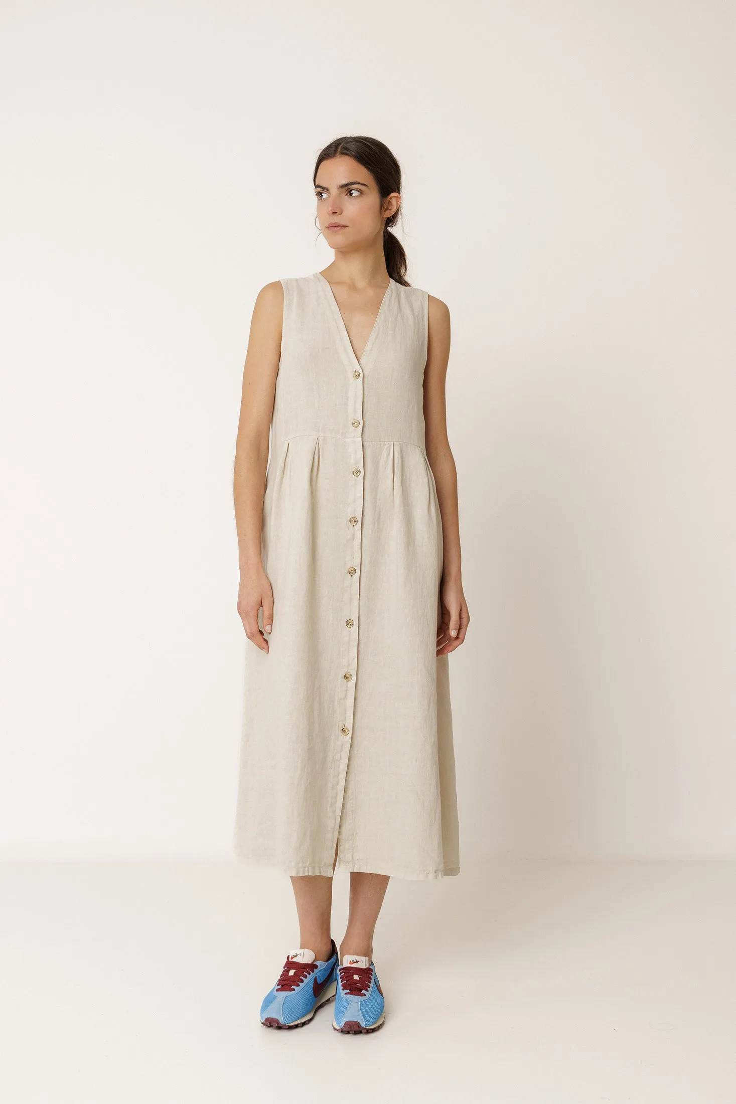 VESTIDO MULTIPOSICIÓN LINO sold by Indi & Cold product image thumbnail 3