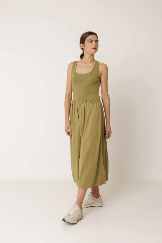 VESTIDO POPELÍN COMBINADO made by Indi & Cold