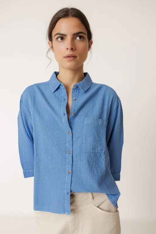 CAMISA COMBINADA OVERSIZE made by Indi & Cold