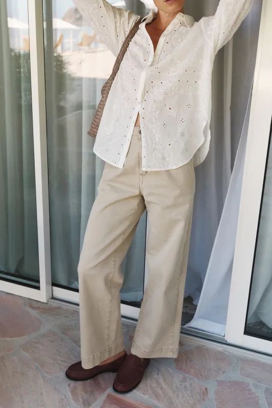 [CL] WIDE-LEG COTTON PANTS made by Indi & Cold
