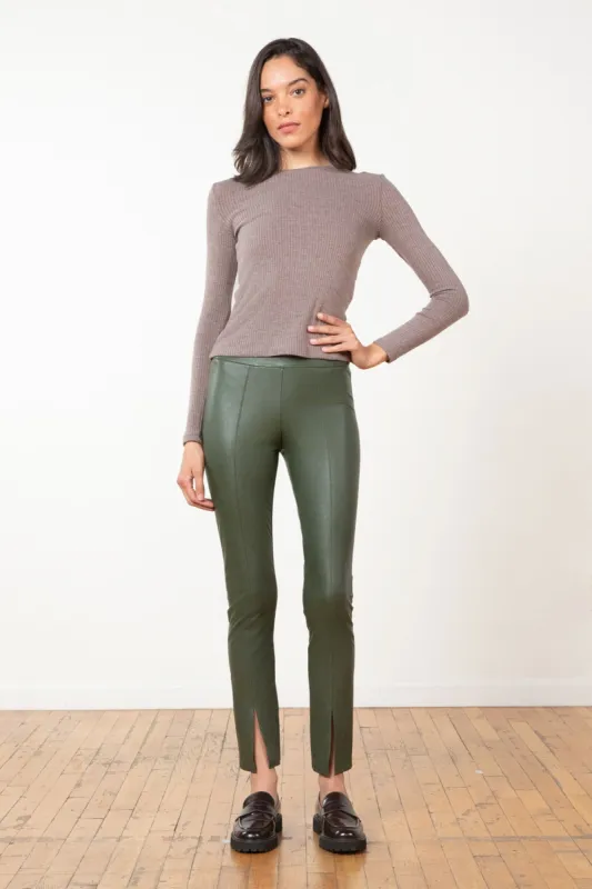 MAX Pleather Olive Green sold by Avenue Montaigne