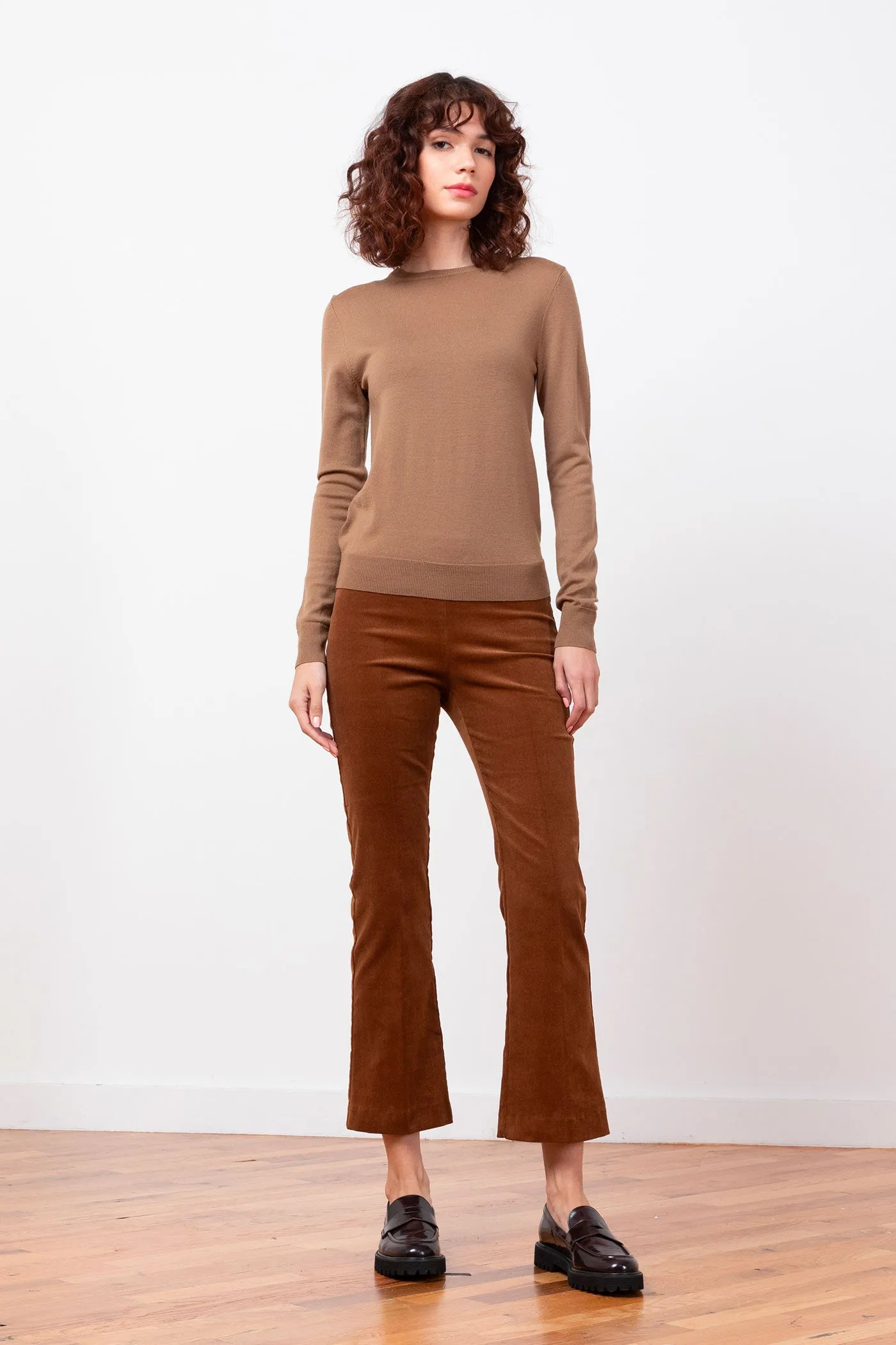 LEO Fine Corduroy Cognac sold by Avenue Montaigne