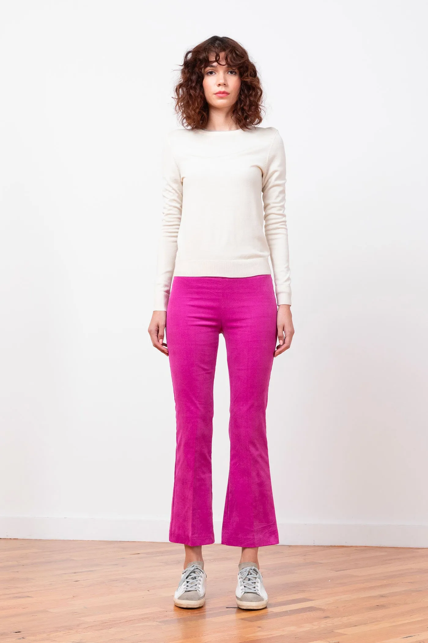LEO Fine Corduroy Fuchsia sold by Avenue Montaigne
