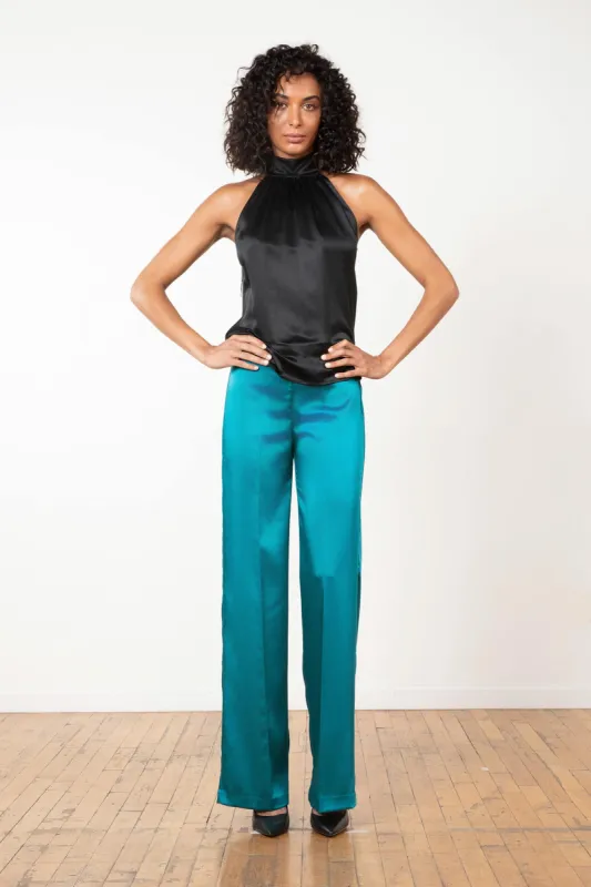 FLAVIA Satin Teal sold by Avenue Montaigne