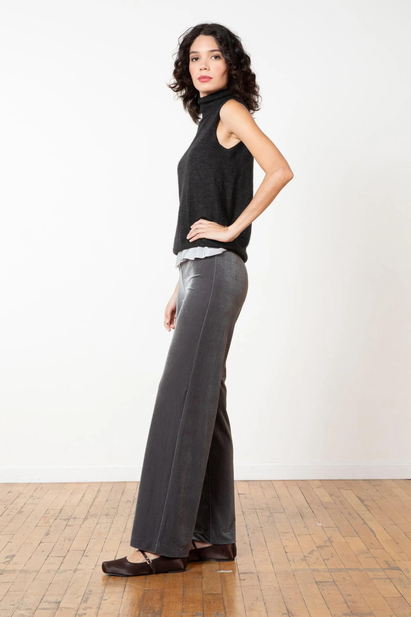 FLAVIA Velvet Light Grey sold by Avenue Montaigne product image thumbnail 2