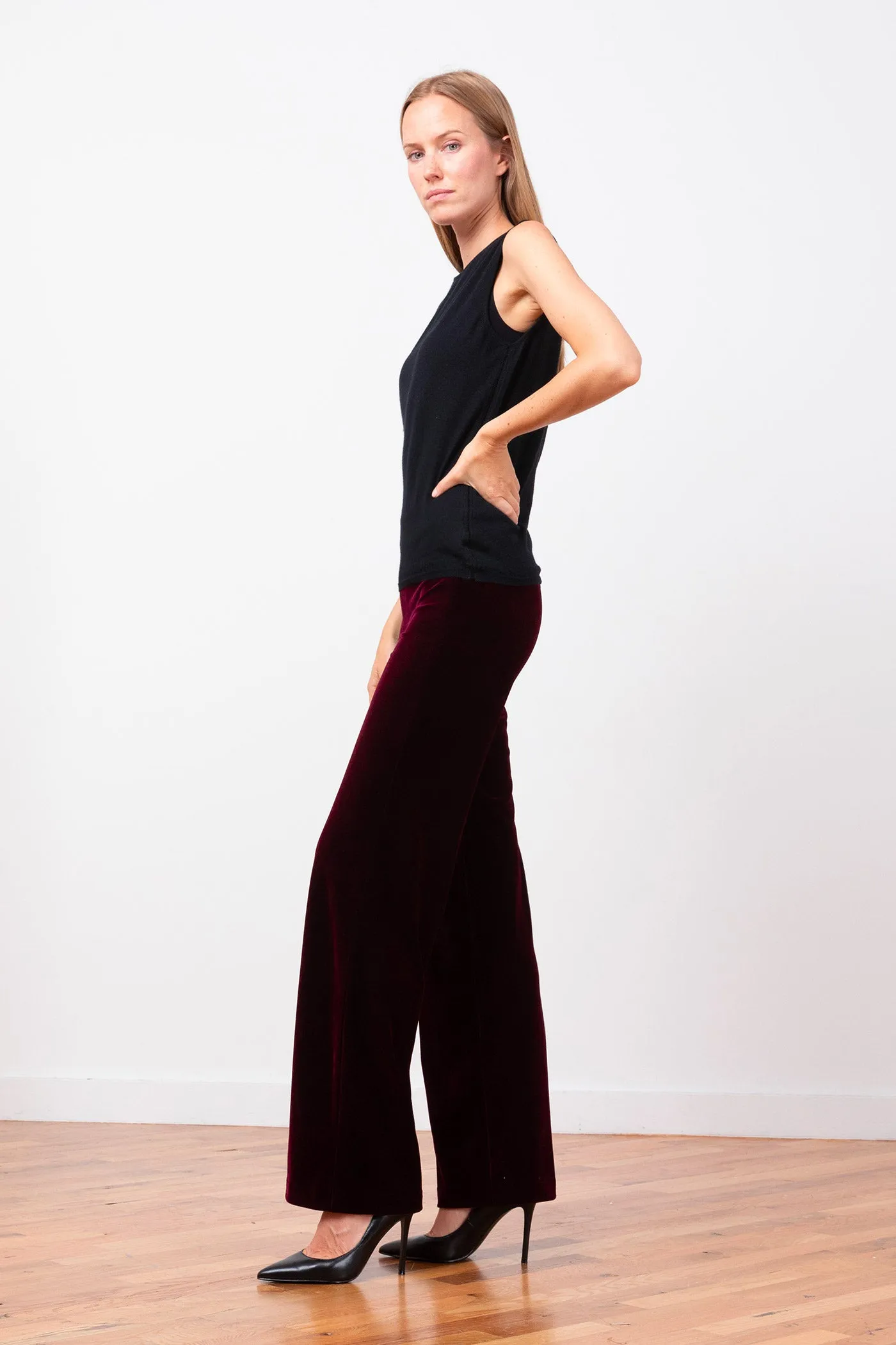 FLAVIA Velvet Burgundy sold by Avenue Montaigne product image thumbnail 2