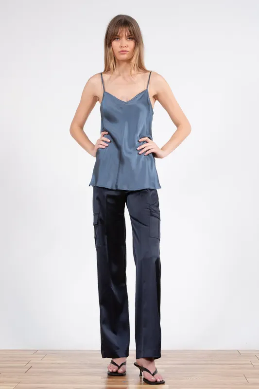 ECLIPSE Satin Navy sold by Avenue Montaigne