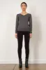 PULL ON SKINNY Velvet Charcoal sold by Avenue Montaigne