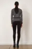 PULL ON SKINNY Velvet Charcoal sold by Avenue Montaigne