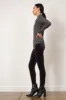 PULL ON SKINNY Velvet Charcoal sold by Avenue Montaigne