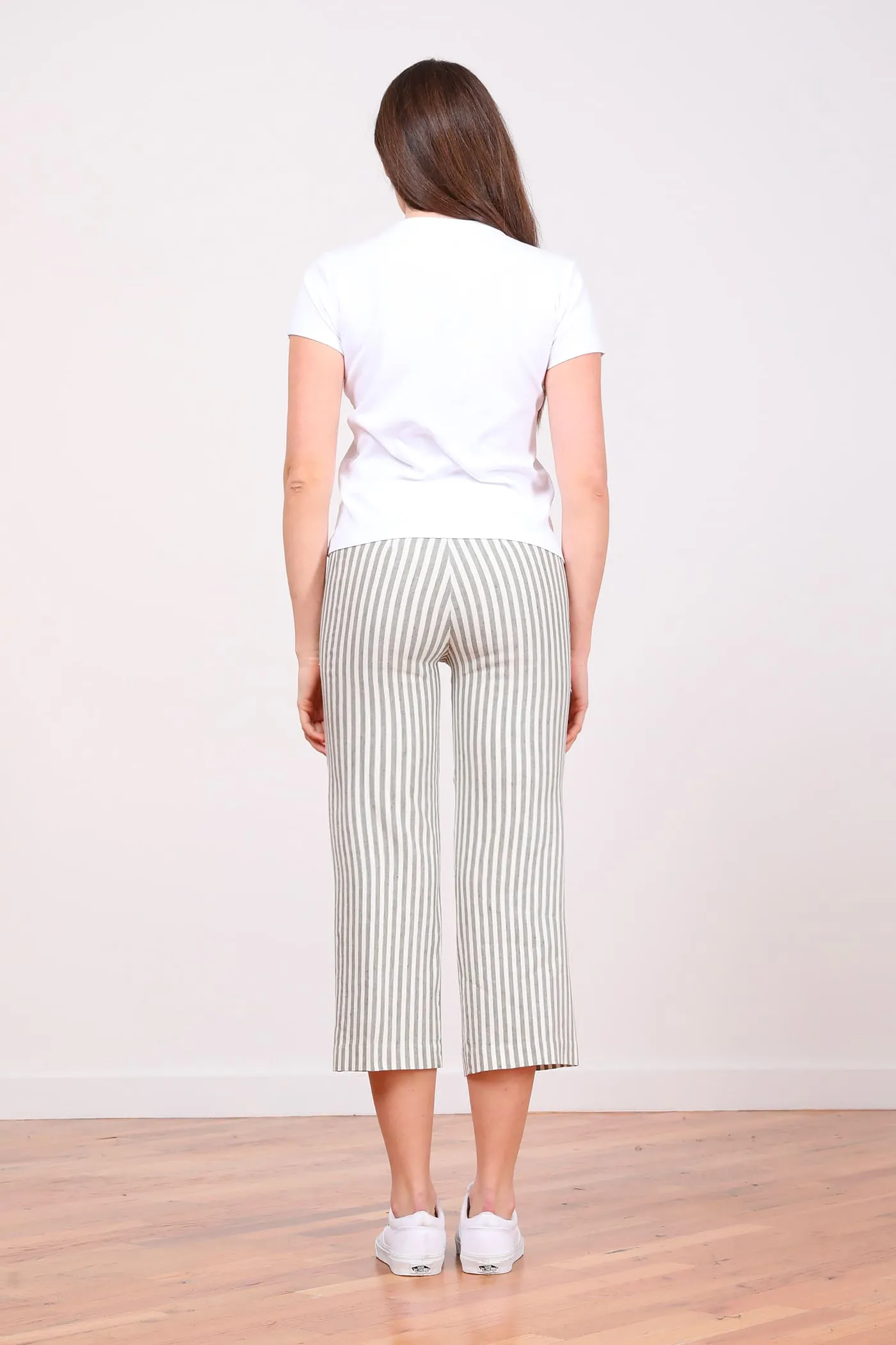 ALEX Linen Stripes Bengal Olive sold by Avenue Montaigne product image thumbnail 3