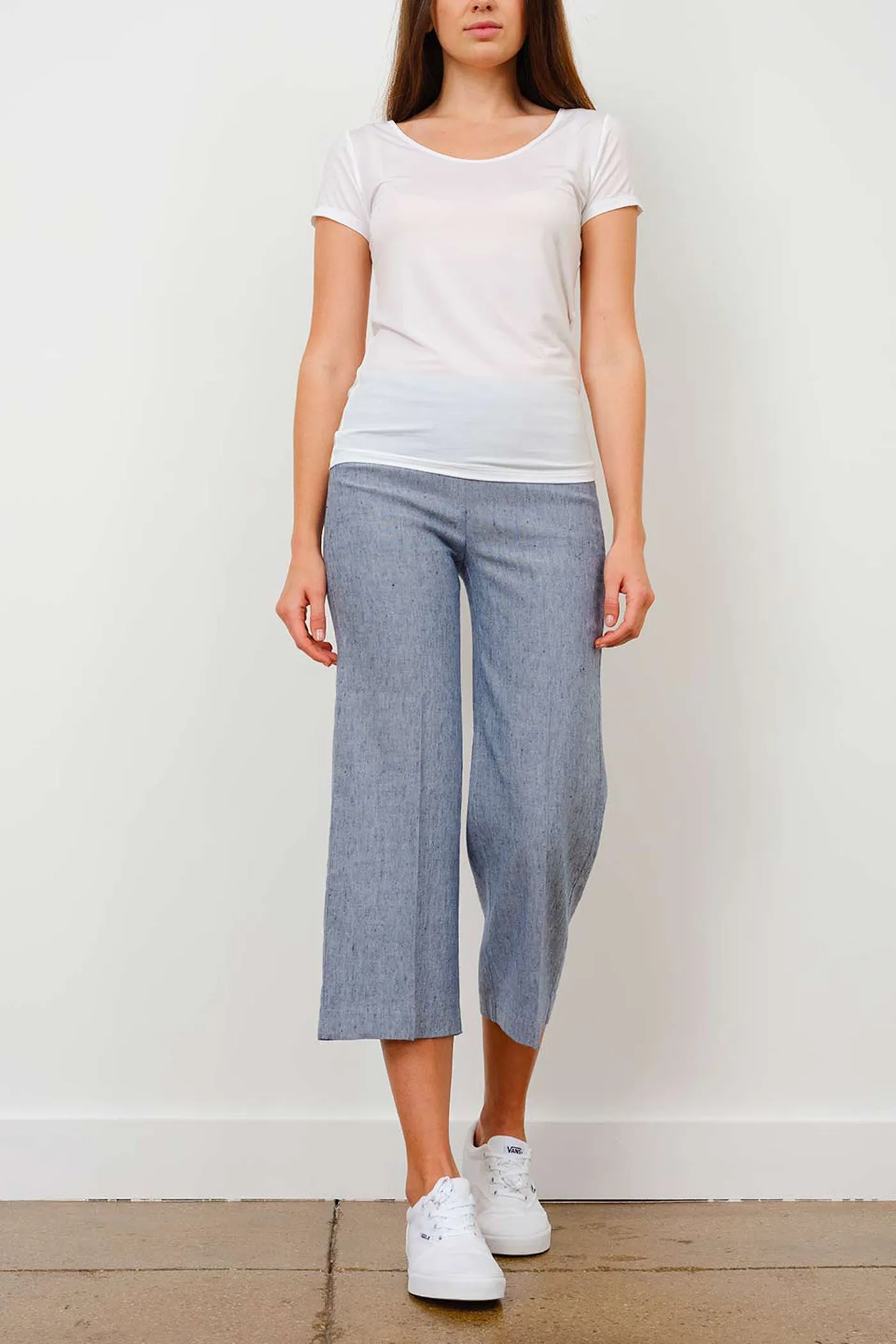 ALEX Linen Denim sold by Avenue Montaigne