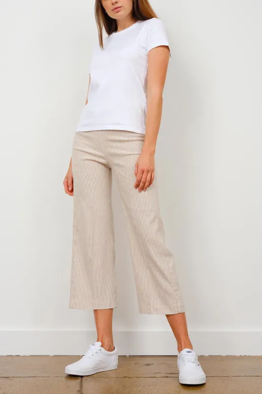 ALEX Linen Stripes Beige sold by Avenue Montaigne