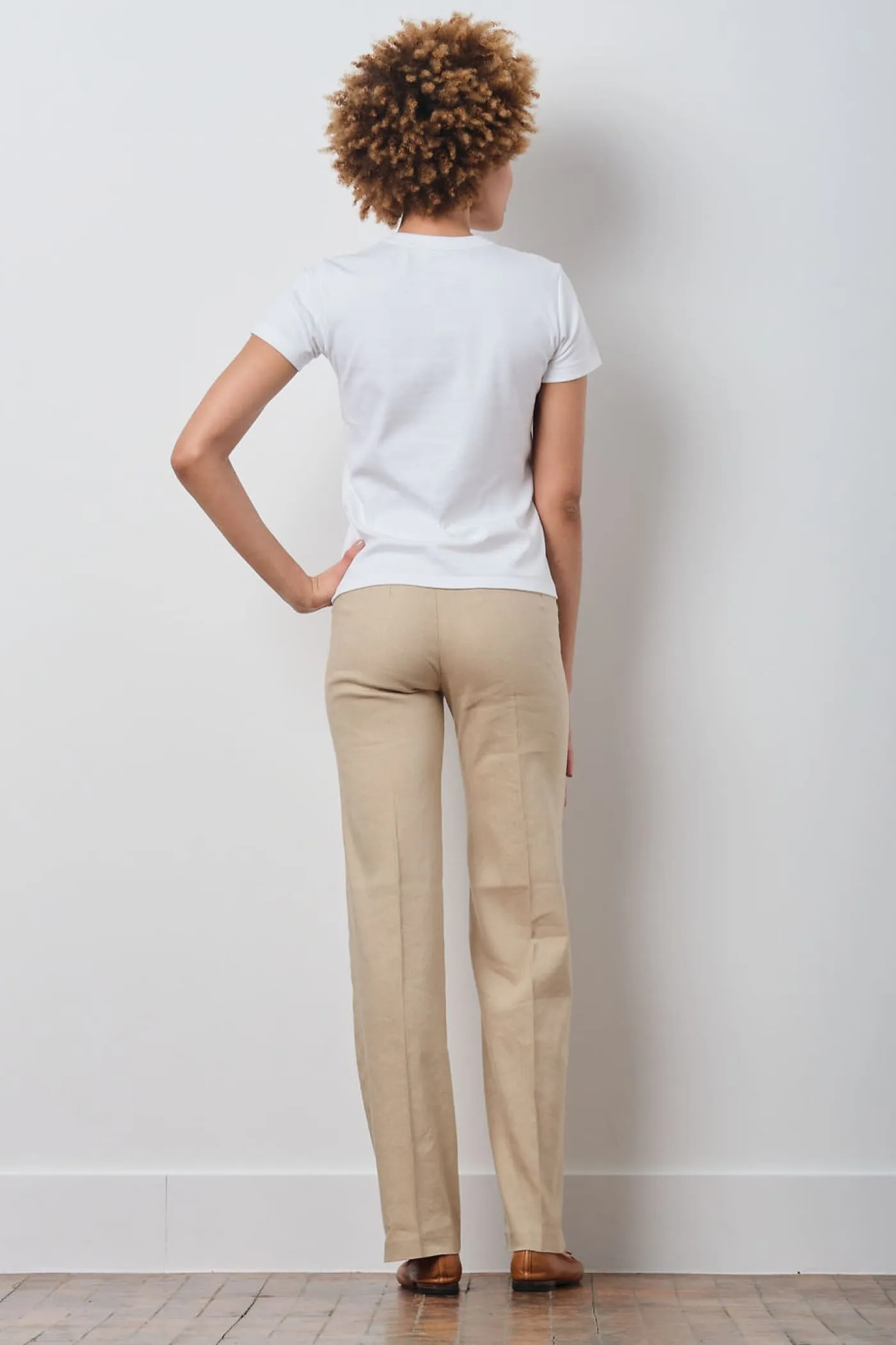 FLAVIA Linen Khaki sold by Avenue Montaigne product image thumbnail 3