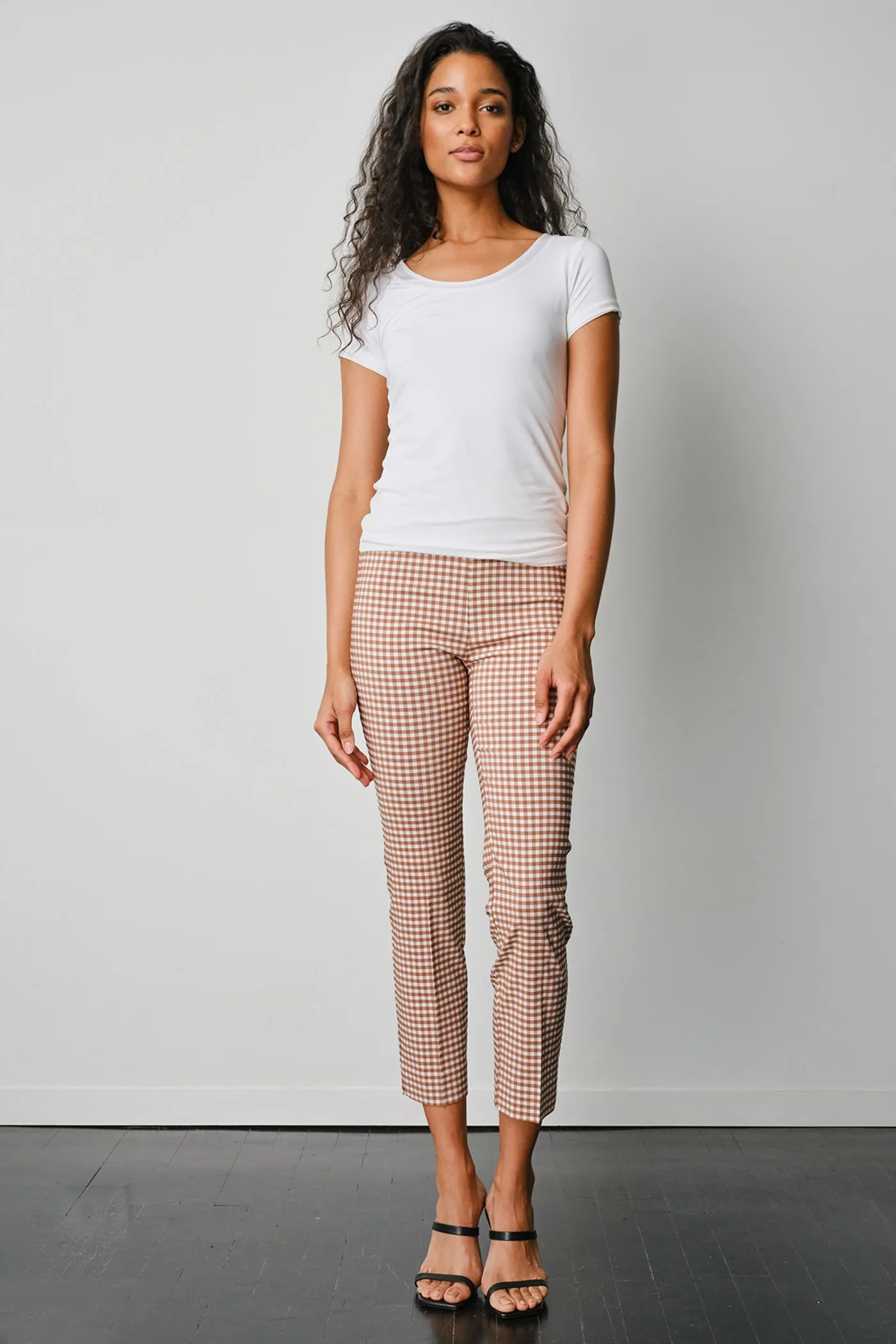 BRIGITTE Check Cognac sold by Avenue Montaigne