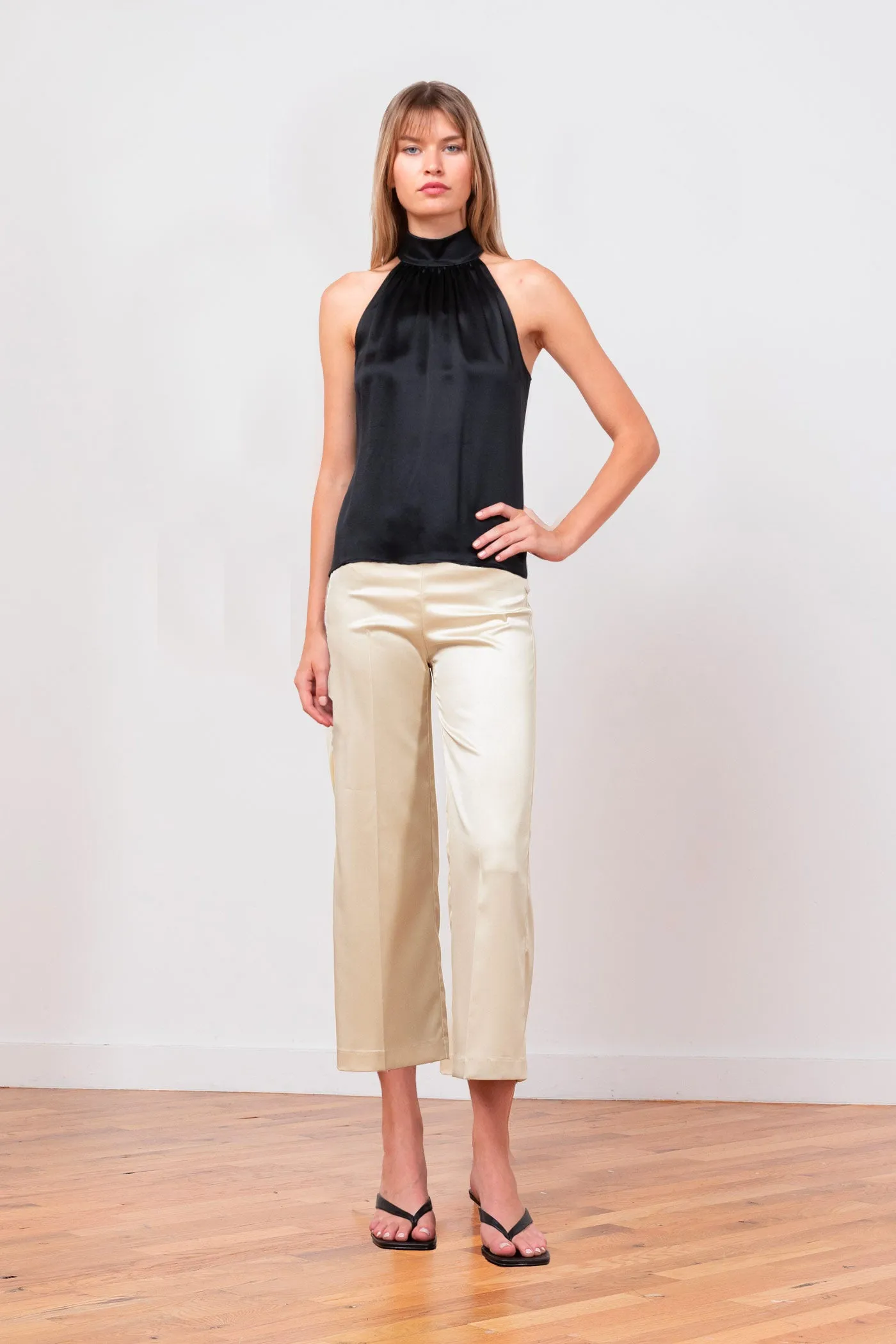 ALEX Satin Champagne sold by Avenue Montaigne