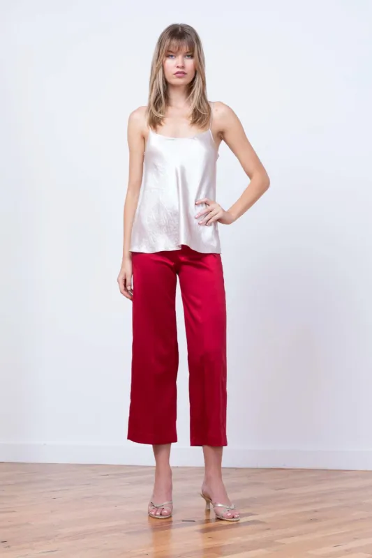 ALEX Satin Red sold by Avenue Montaigne