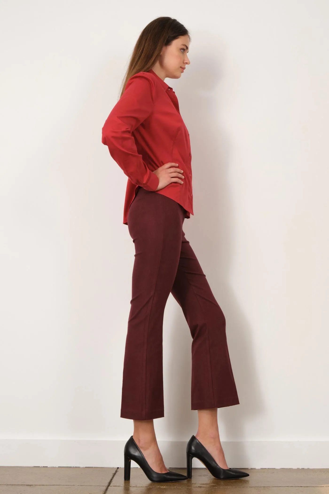 LEO Flannel Burgundy sold by Avenue Montaigne product image thumbnail 2