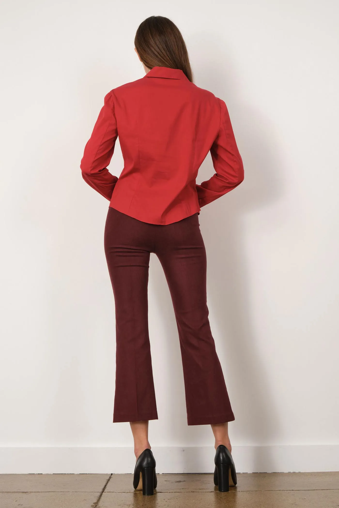 LEO Flannel Burgundy sold by Avenue Montaigne product image thumbnail 3