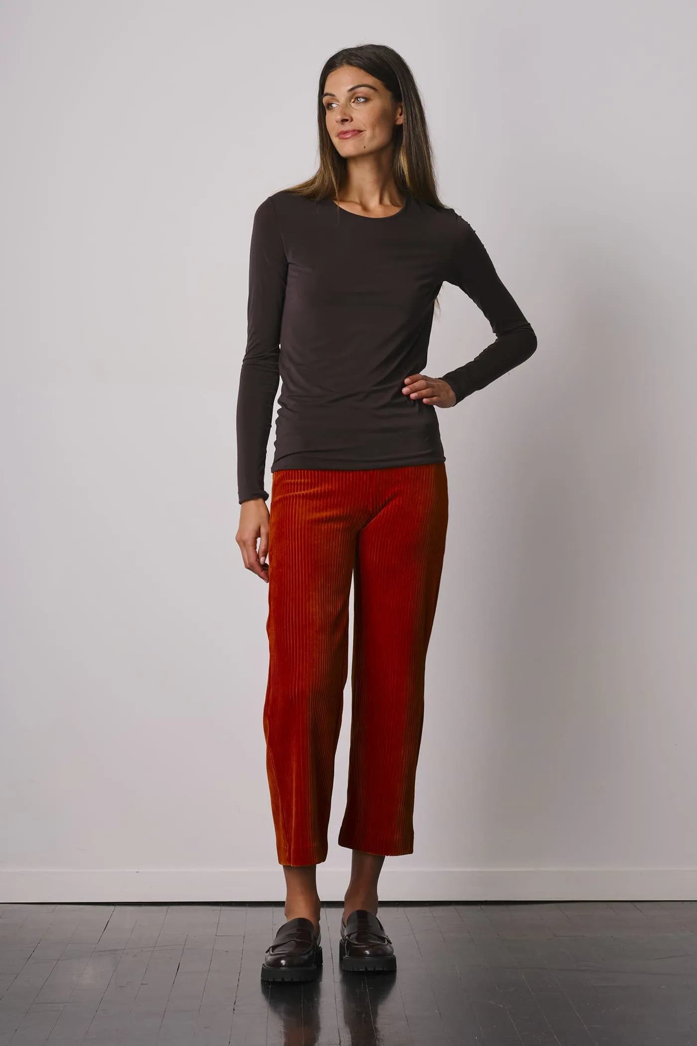 ALEX Corduroy Rust sold by Avenue Montaigne