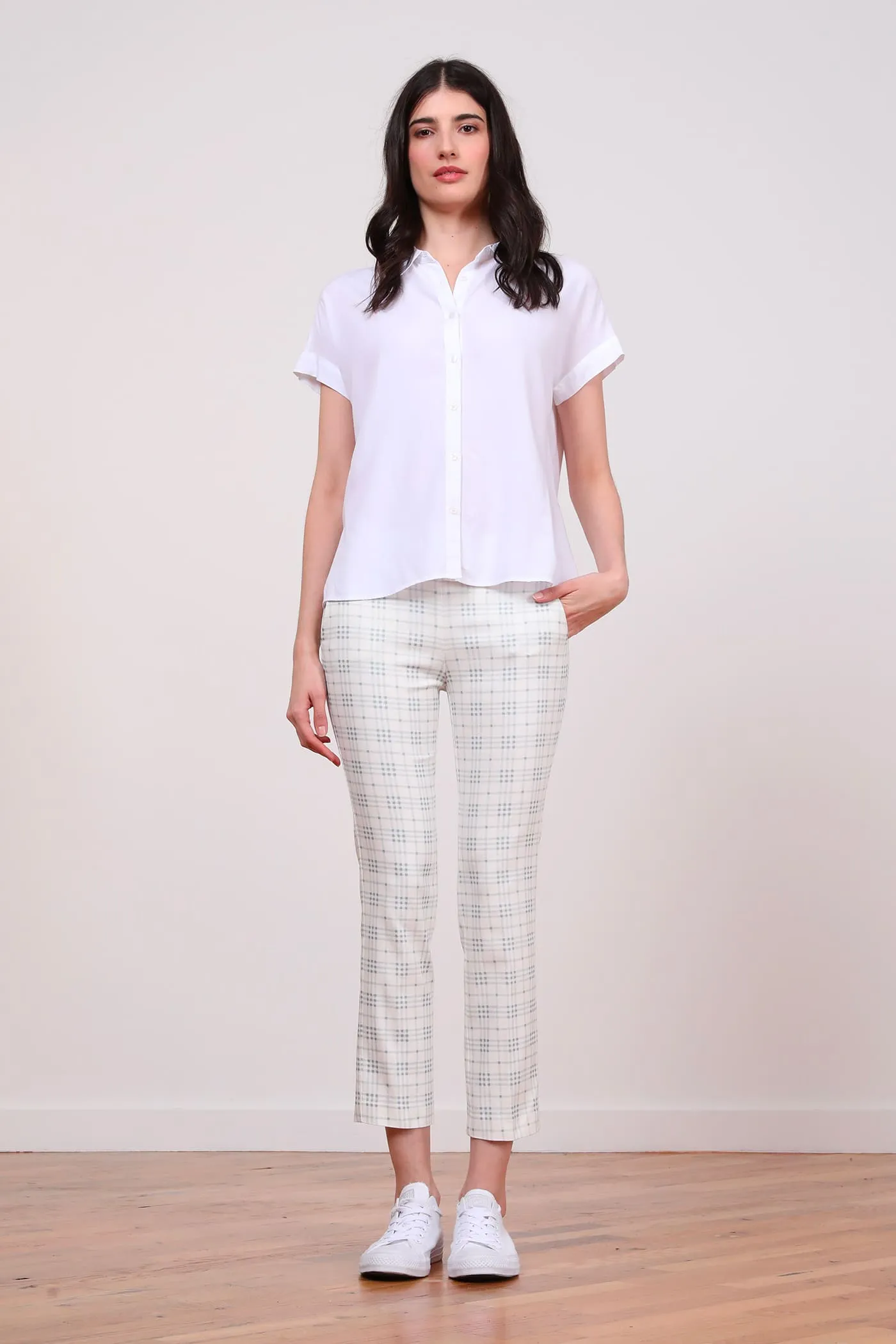 LULU Plaid Slate sold by Avenue Montaigne