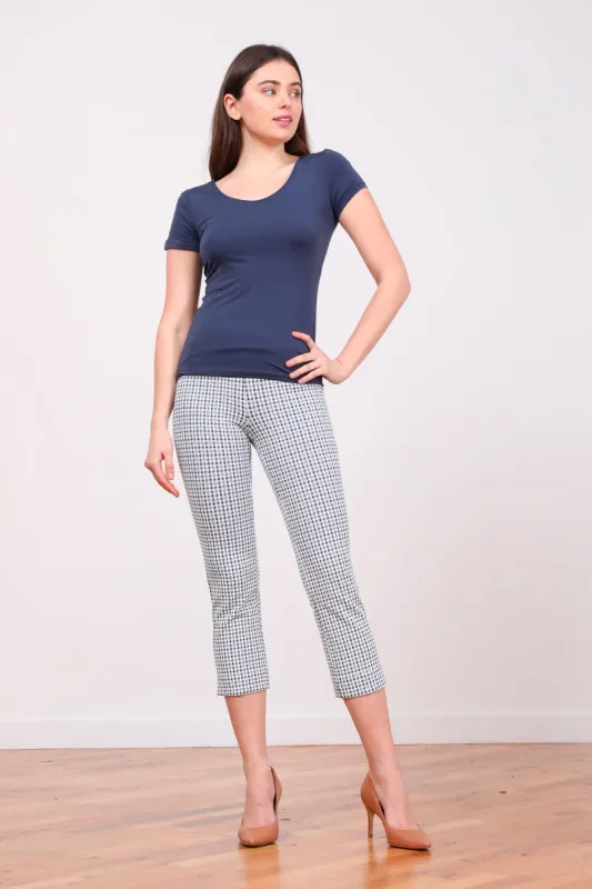 BRIGITTE Houndstooth Slate sold by Avenue Montaigne