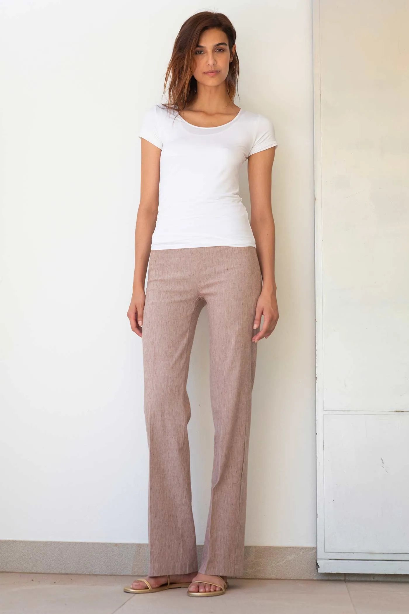 FLAVIA Linen Earth sold by Avenue Montaigne