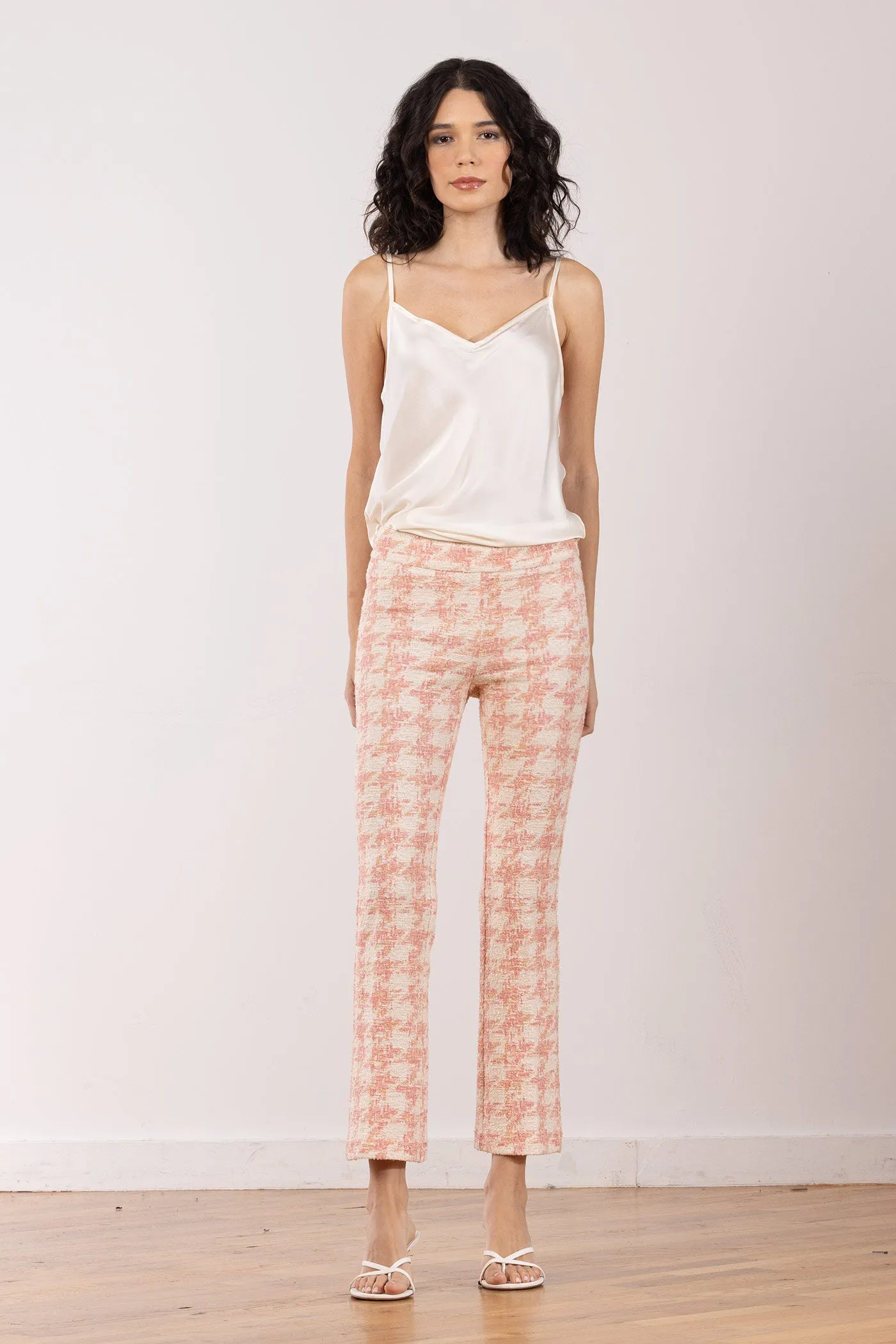 LEO Boucle Houndstooth Blush sold by Avenue Montaigne