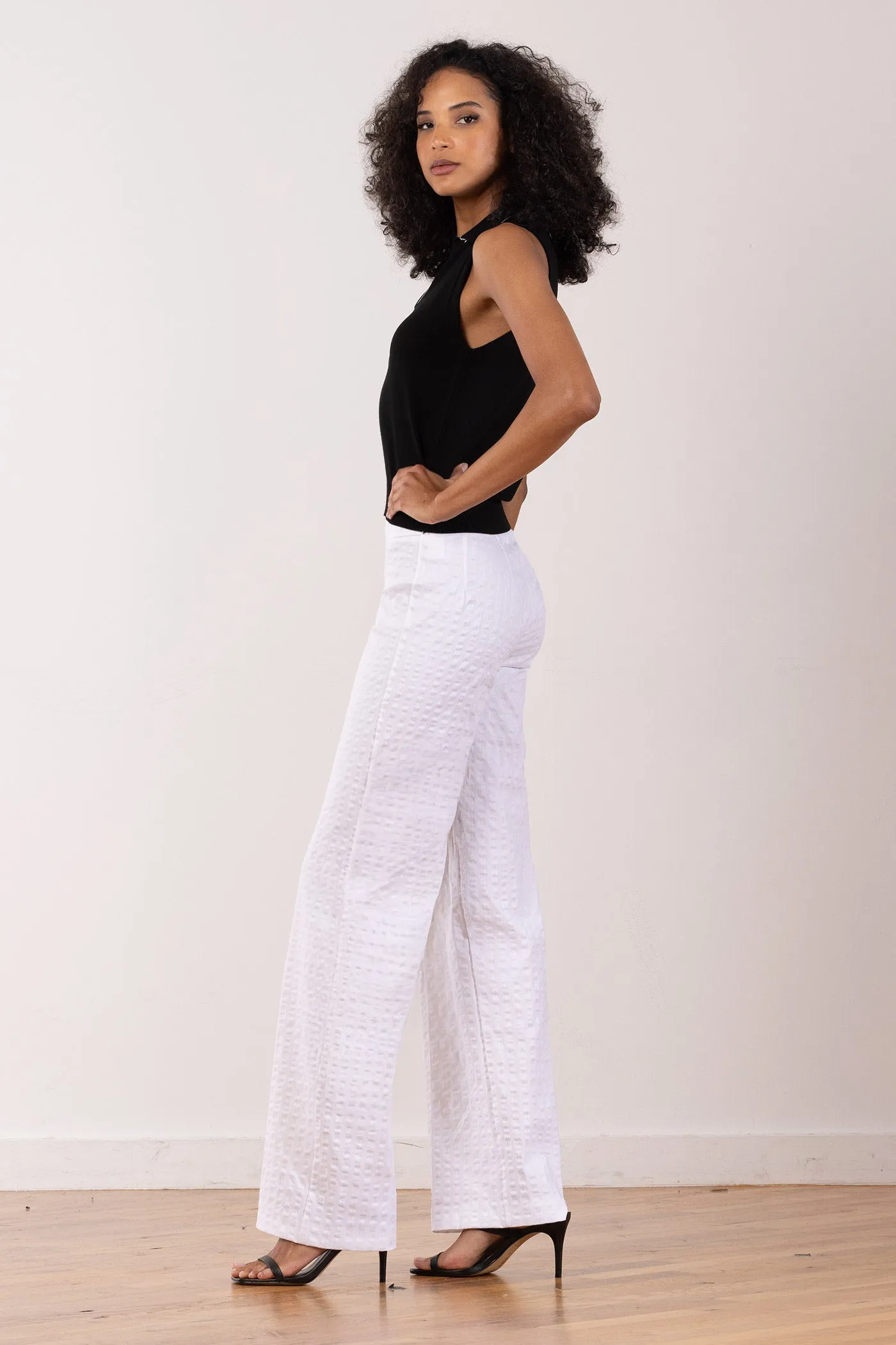 FLAVIA Seersucker White sold by Avenue Montaigne product image thumbnail 2