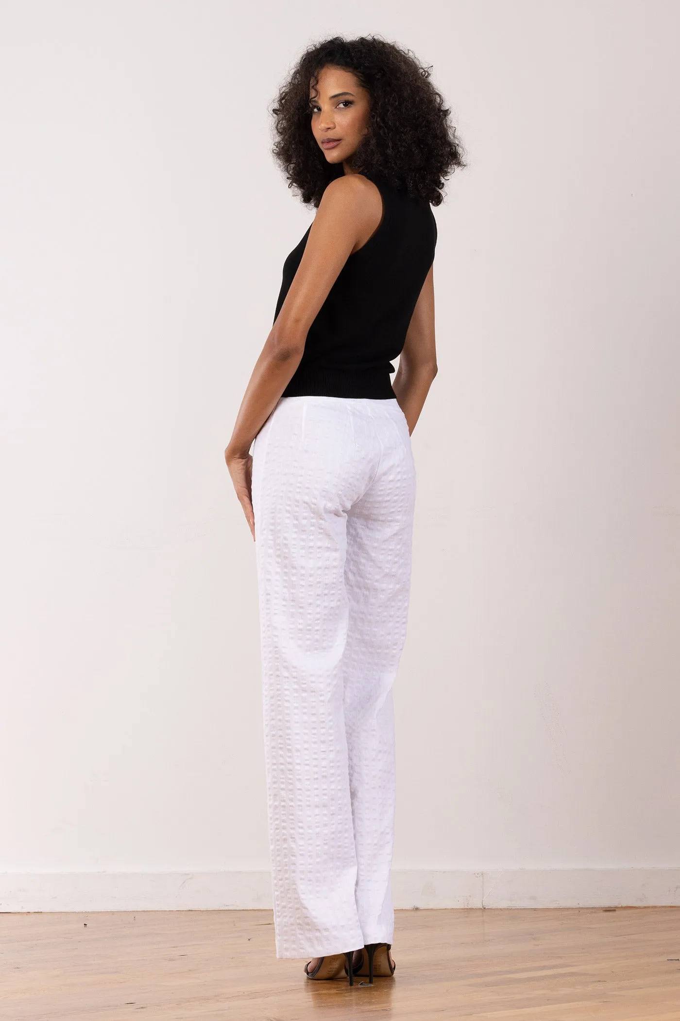 FLAVIA Seersucker White sold by Avenue Montaigne product image thumbnail 3