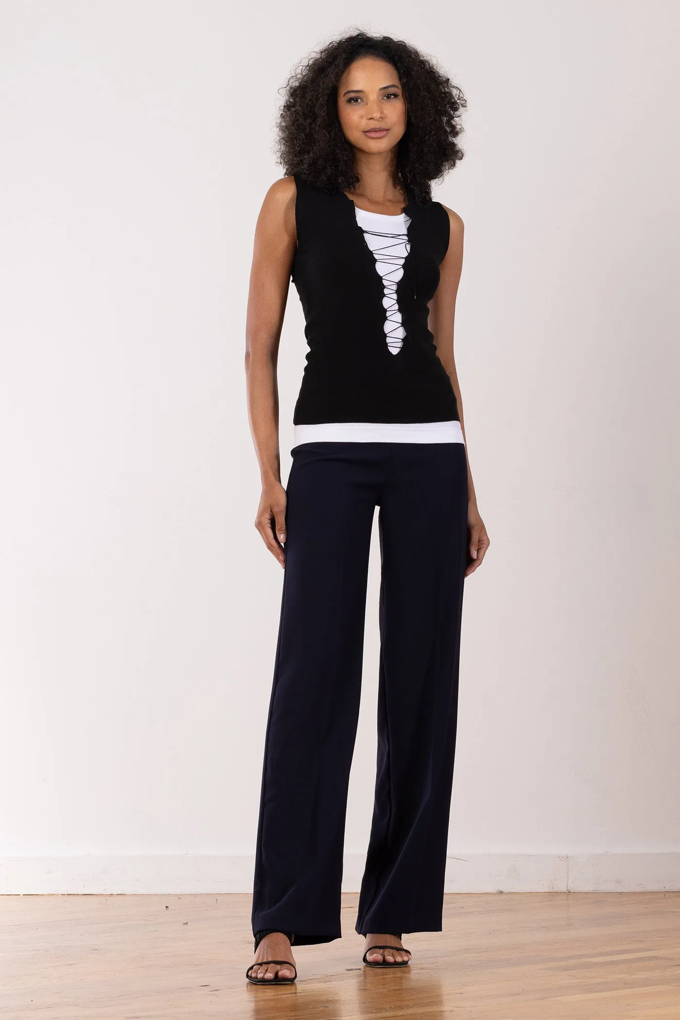 FLAVIA Crepe Navy sold by Avenue Montaigne