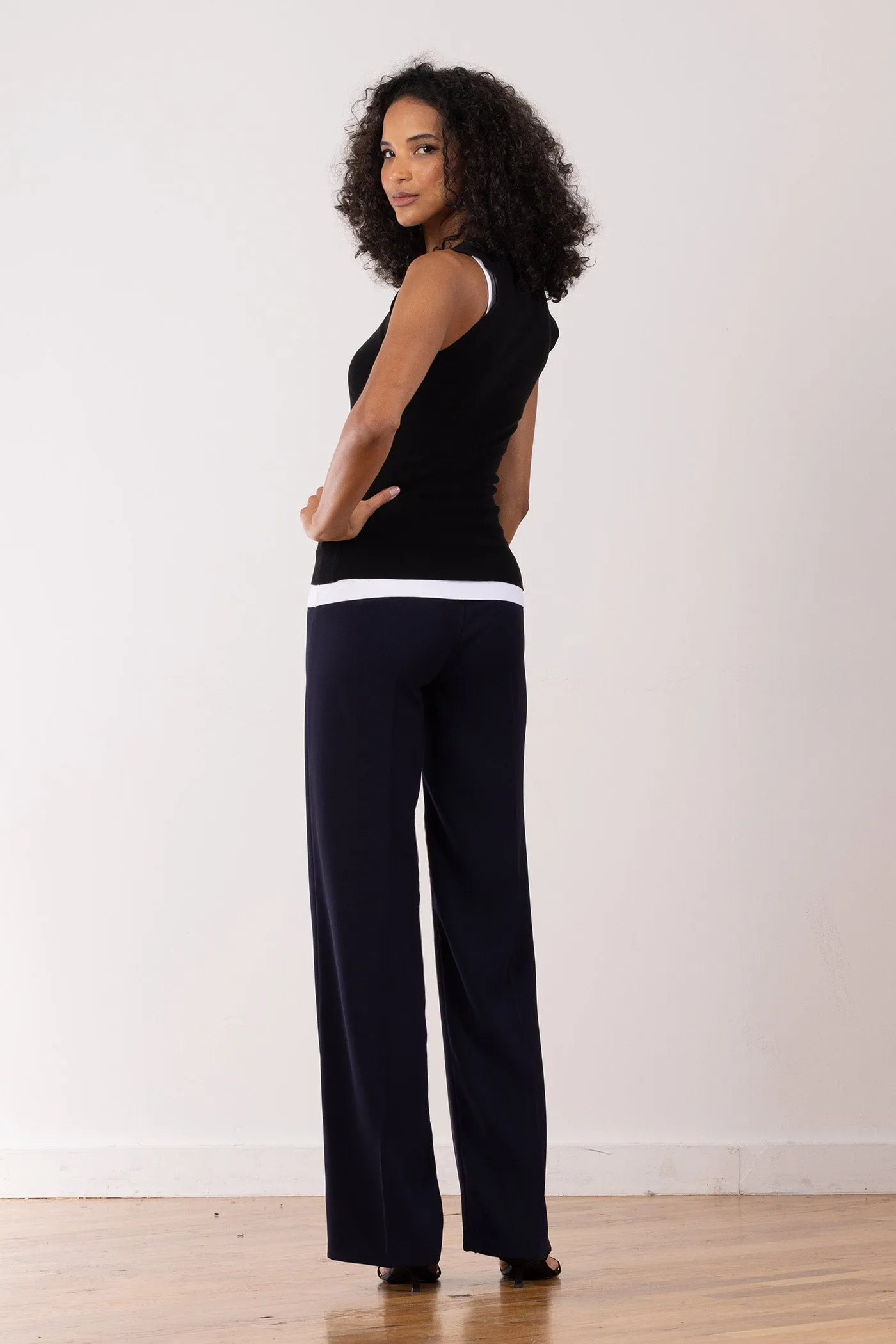 FLAVIA Crepe Navy sold by Avenue Montaigne product image thumbnail 3