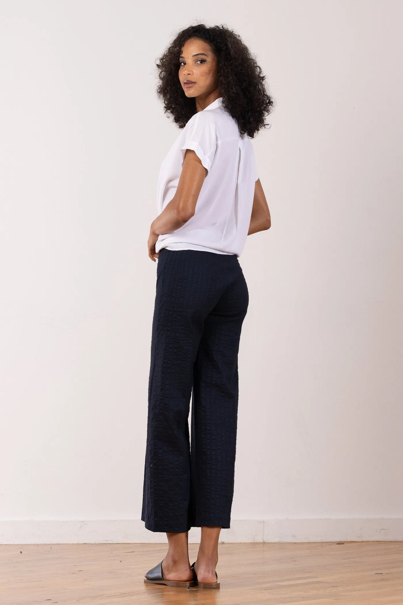 ALEX Seersucker Navy sold by Avenue Montaigne product image thumbnail 3