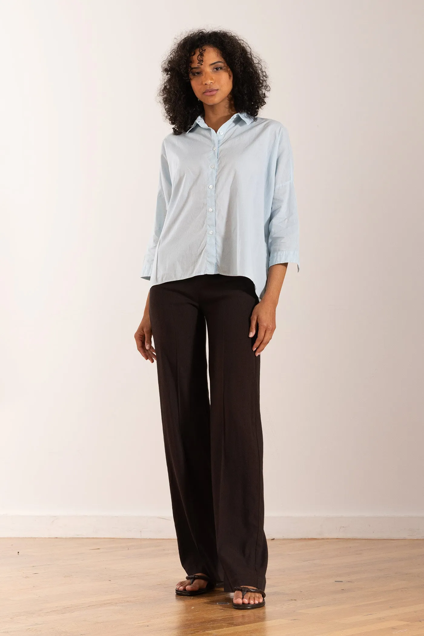 FLAVIA Linen Espresso sold by Avenue Montaigne