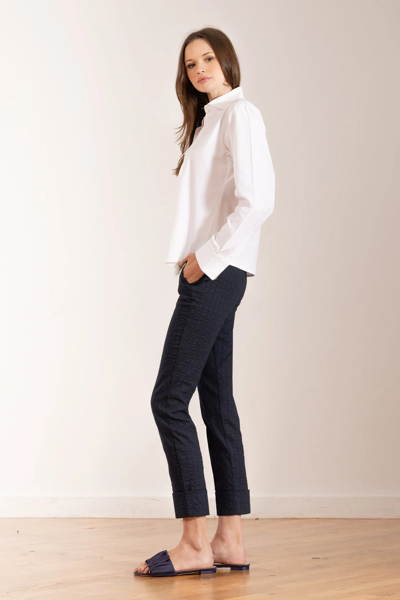 BEN Seersucker Navy sold by Avenue Montaigne product image thumbnail 2