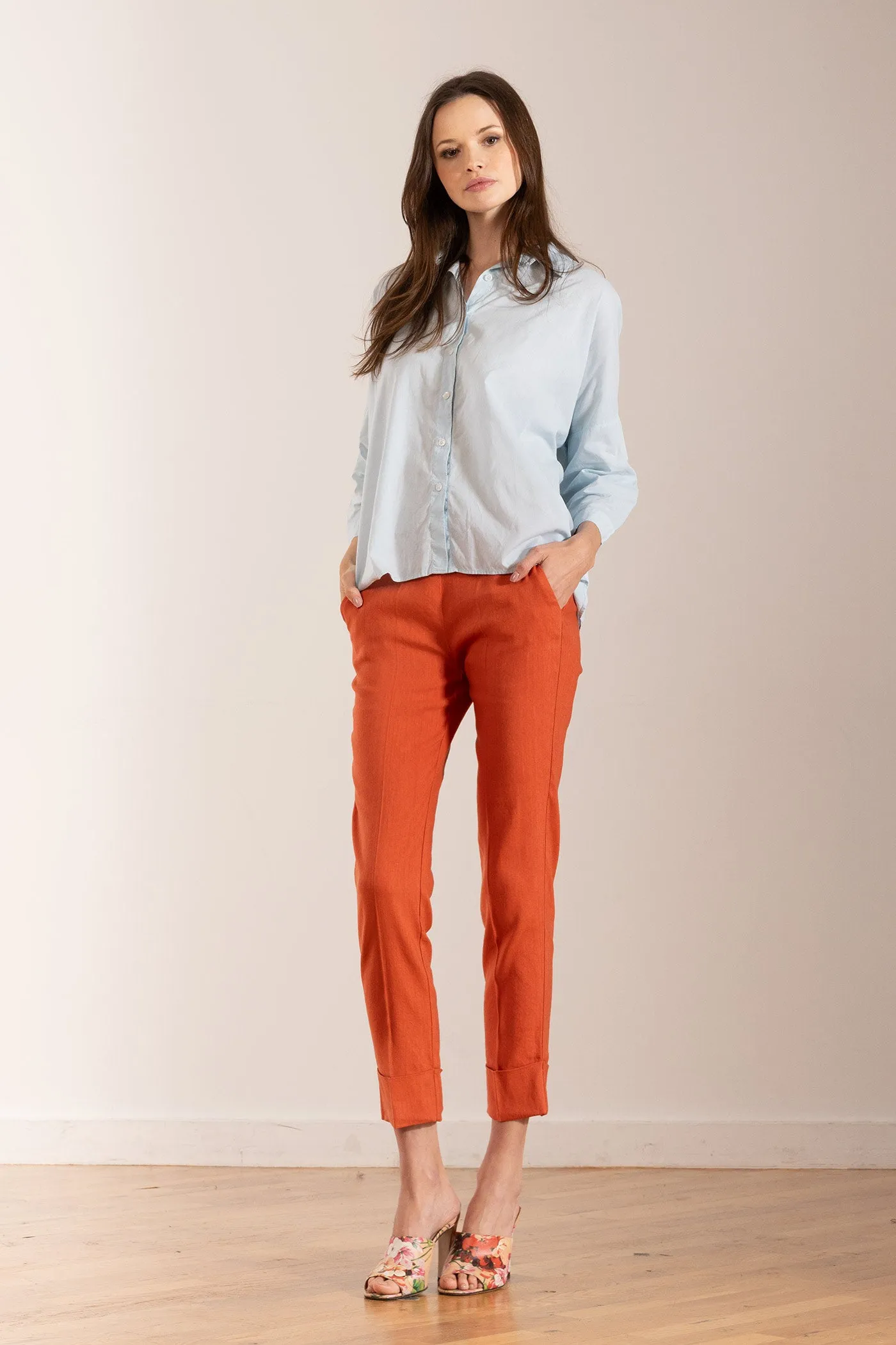 BEN Linen Saffron sold by Avenue Montaigne