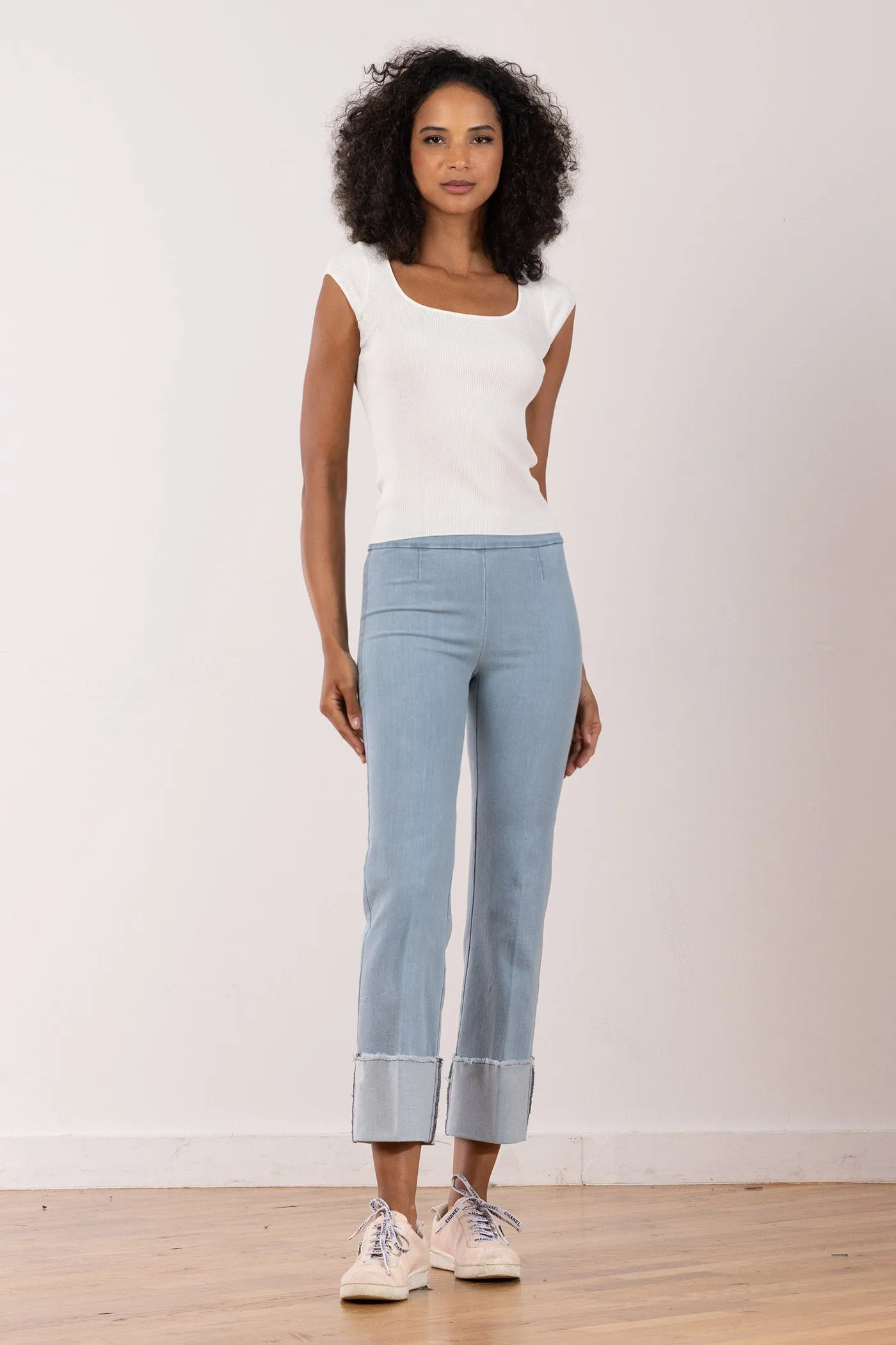 BONNIE Bleached Denim sold by Avenue Montaigne