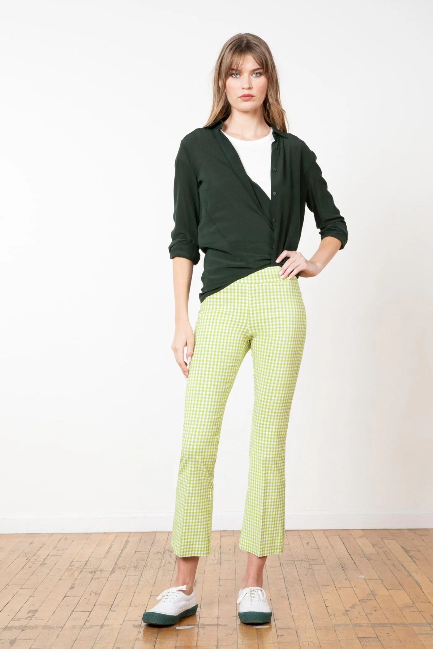 LEO Check Avocado sold by Avenue Montaigne product image thumbnail 2